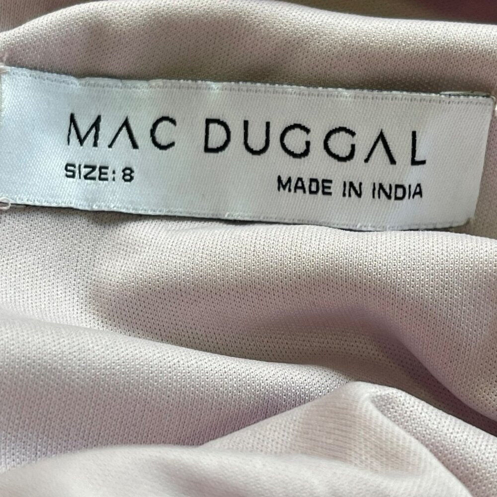 Mac Duggal Floral Embroidered Maxi Dress - Pink and Purple - Picture 10 of 13